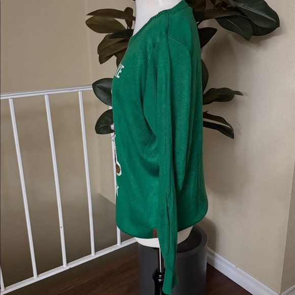 Tipsy Elves Ugly Christmas Sweater Gingerbread Looking Like A Snack Sweater L - Picture 7 of 14